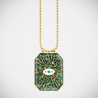 Marie Lichtenberg Raiz'in Raiz'in Scapular Glitter Midnight Green 40mm