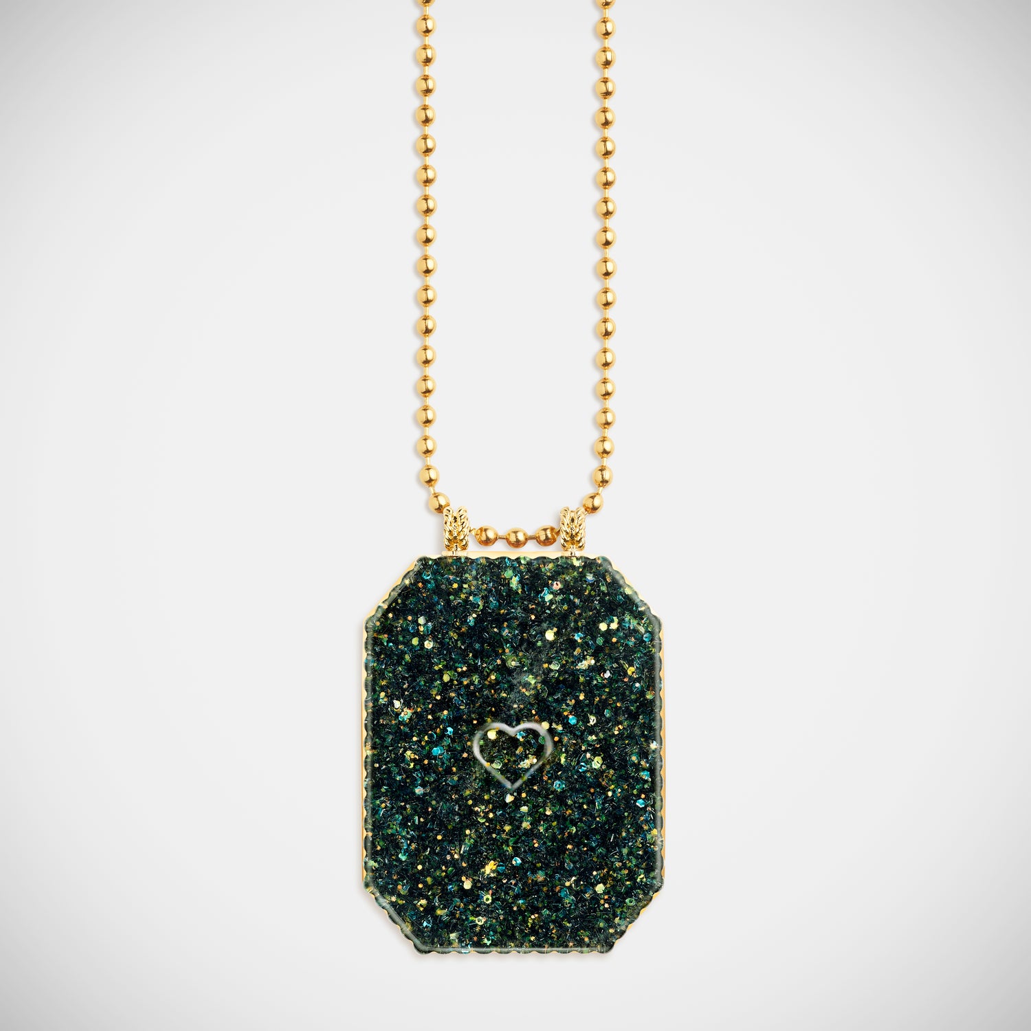Marie Lichtenberg Raiz'in Raiz'in Scapular Glitter Midnight Green 40mm
