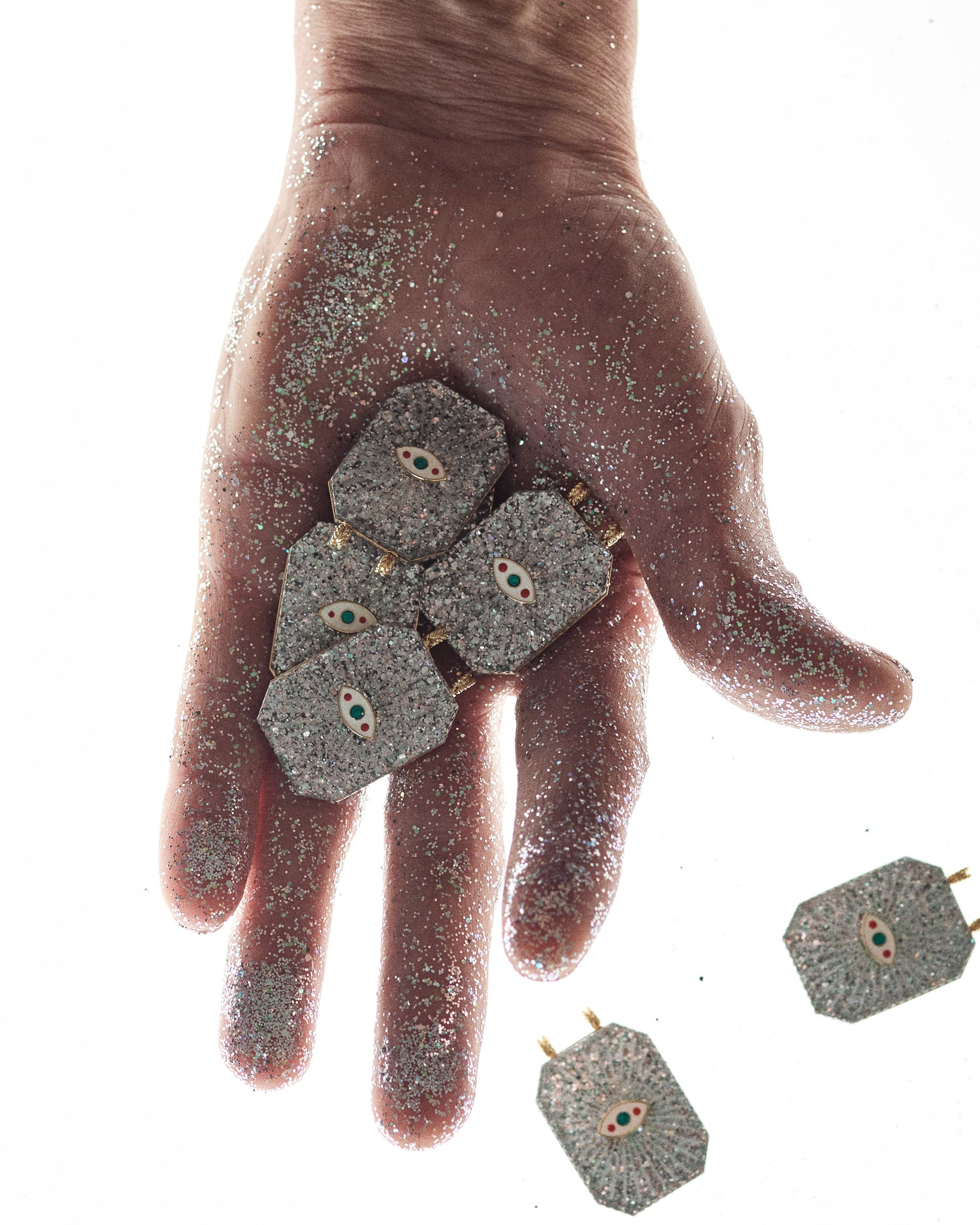 Marie Lichtenberg Raiz'in Raiz'in Scapular Glitter Silver 34mm