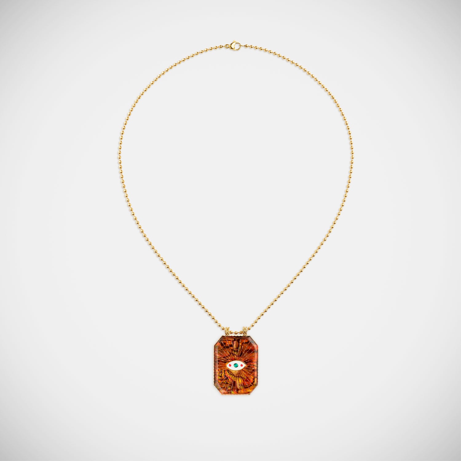 Marie Lichtenberg Raiz'in Raiz'in Scapular Mother of pearl Ochre 34mm