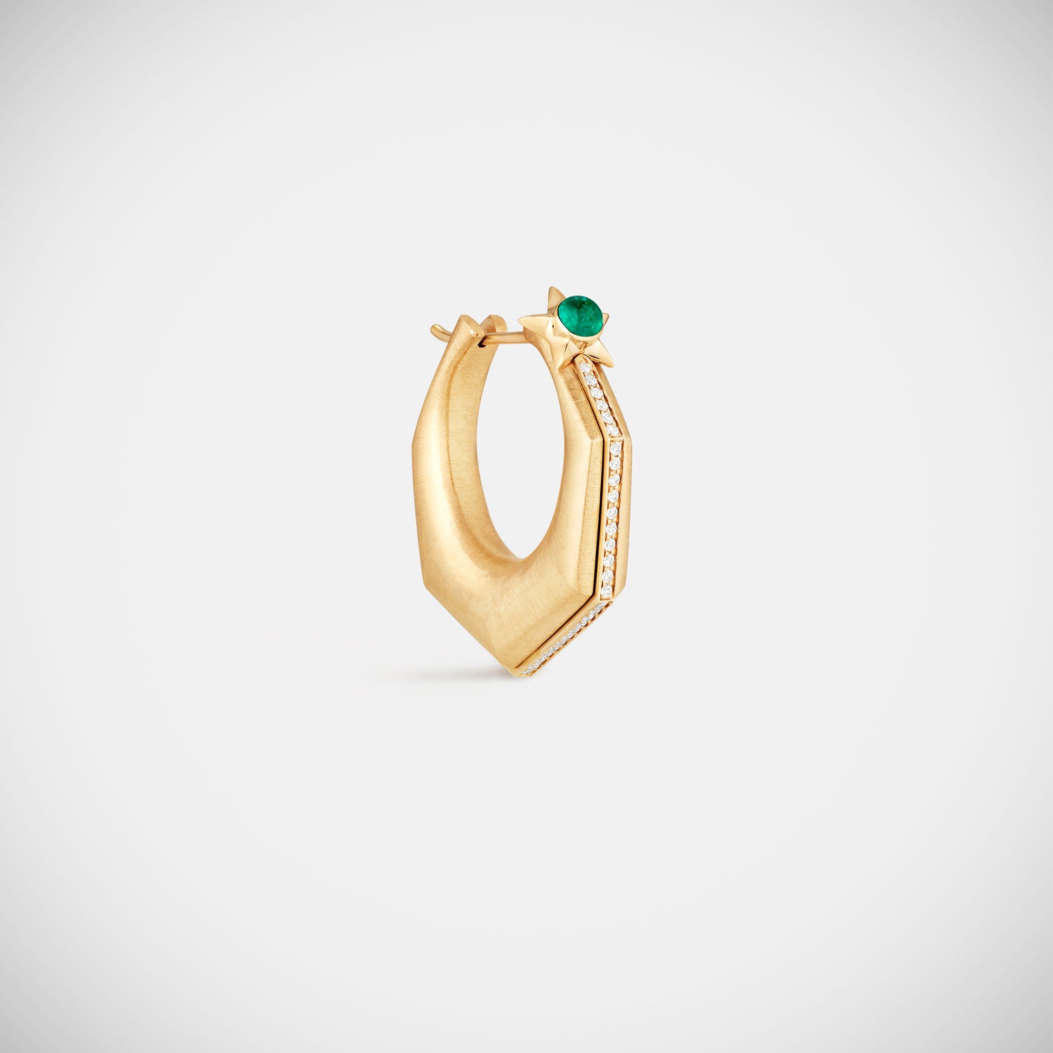 Marie Lichtenberg Staging Earring Baba Large Emerald Earring