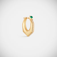 Marie Lichtenberg Staging Earring Baba Large Emerald Earring