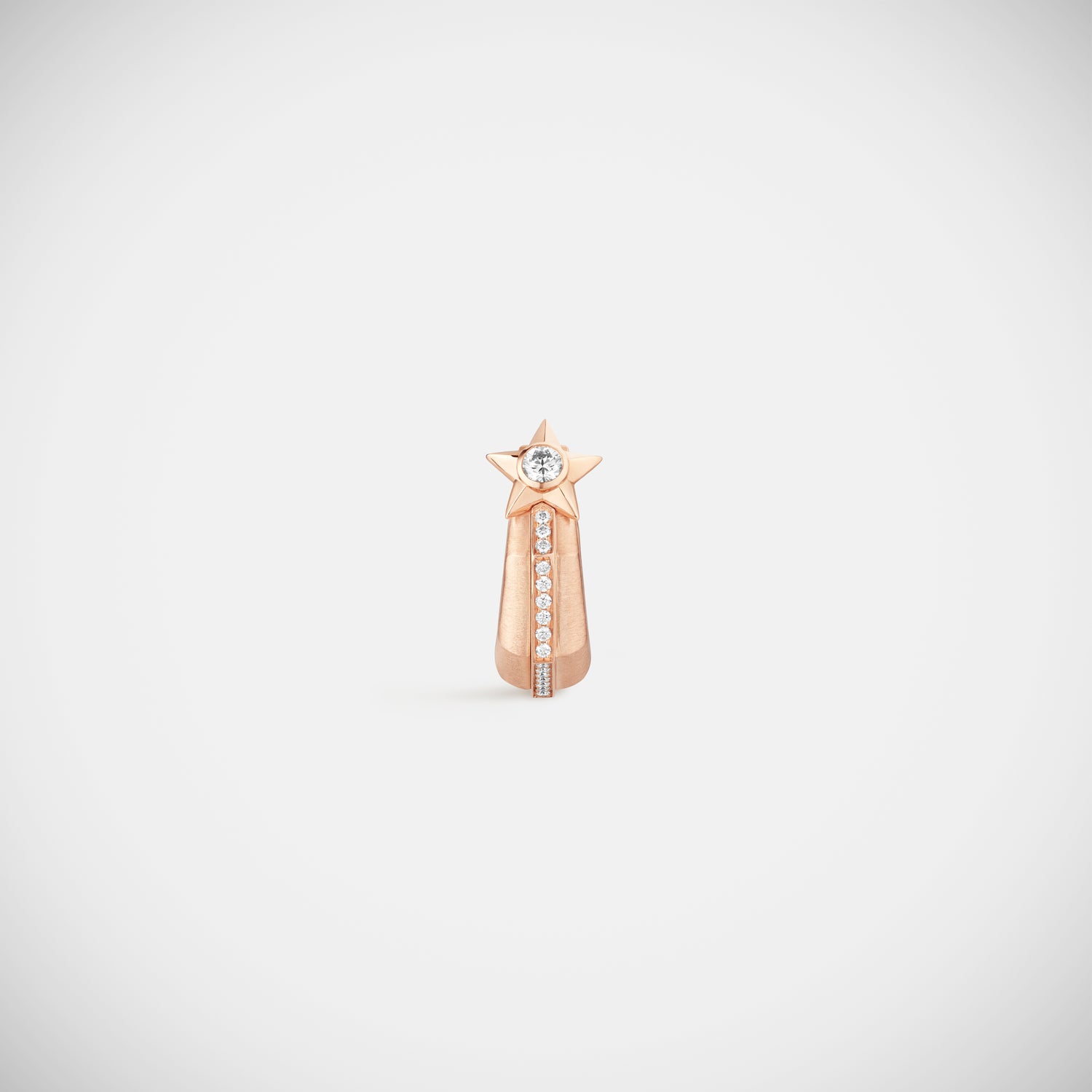 Marie Lichtenberg Staging Earring Baba Small Diamond Earring Rose Gold