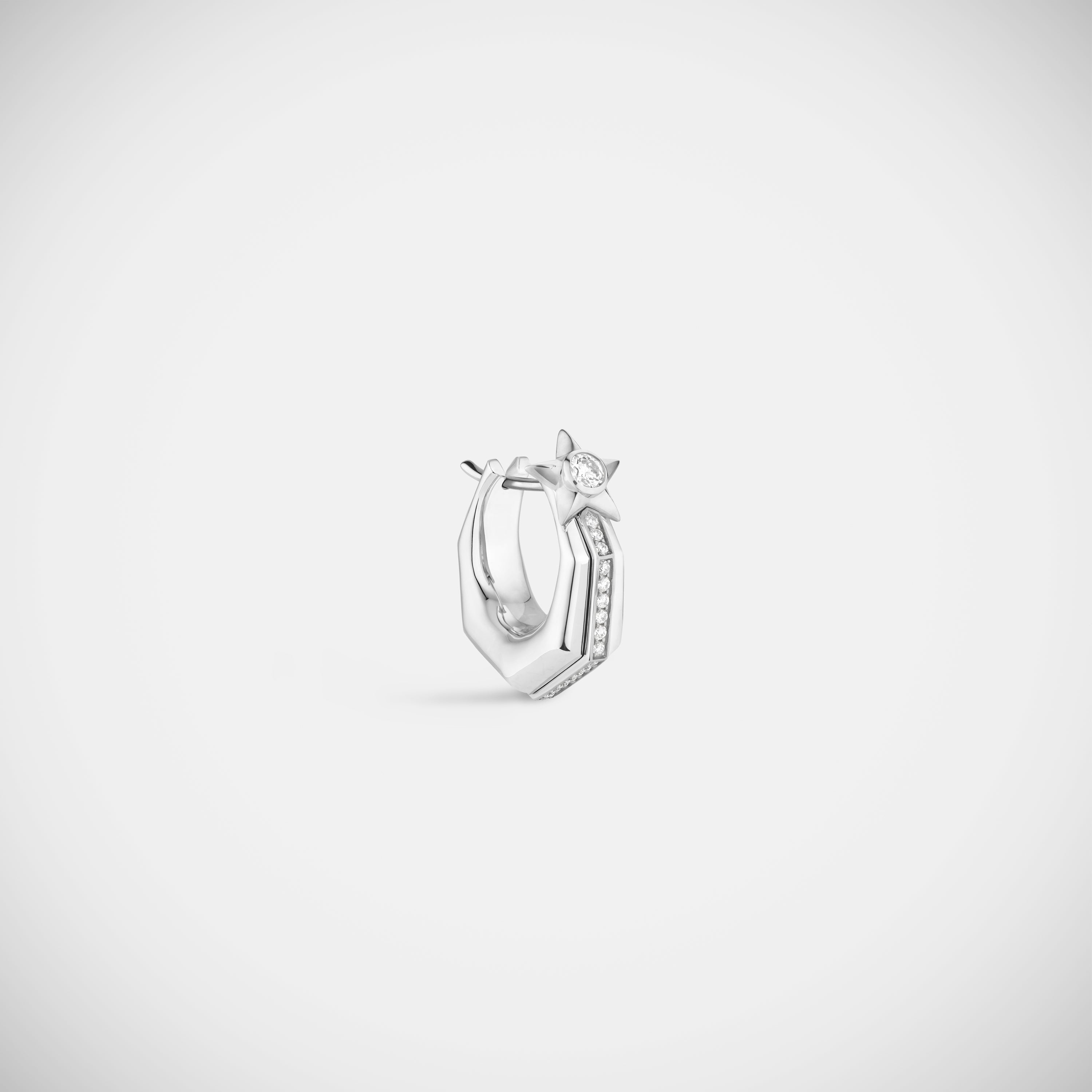 Marie Lichtenberg Staging Earring Baba Small Diamond Earring White Gold