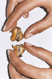 Marie Lichtenberg Staging Charm Best Friend charms on Gourmette Chains