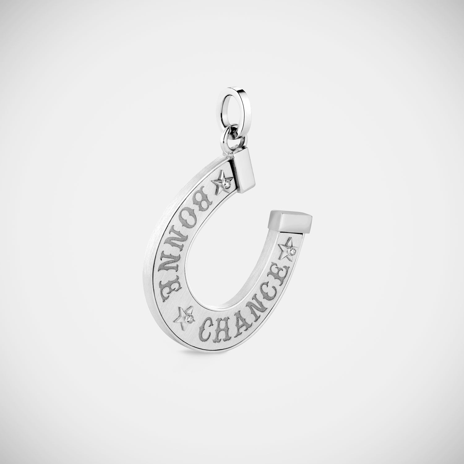 Marie Lichtenberg Staging Charm Bonne Chance charm White Gold