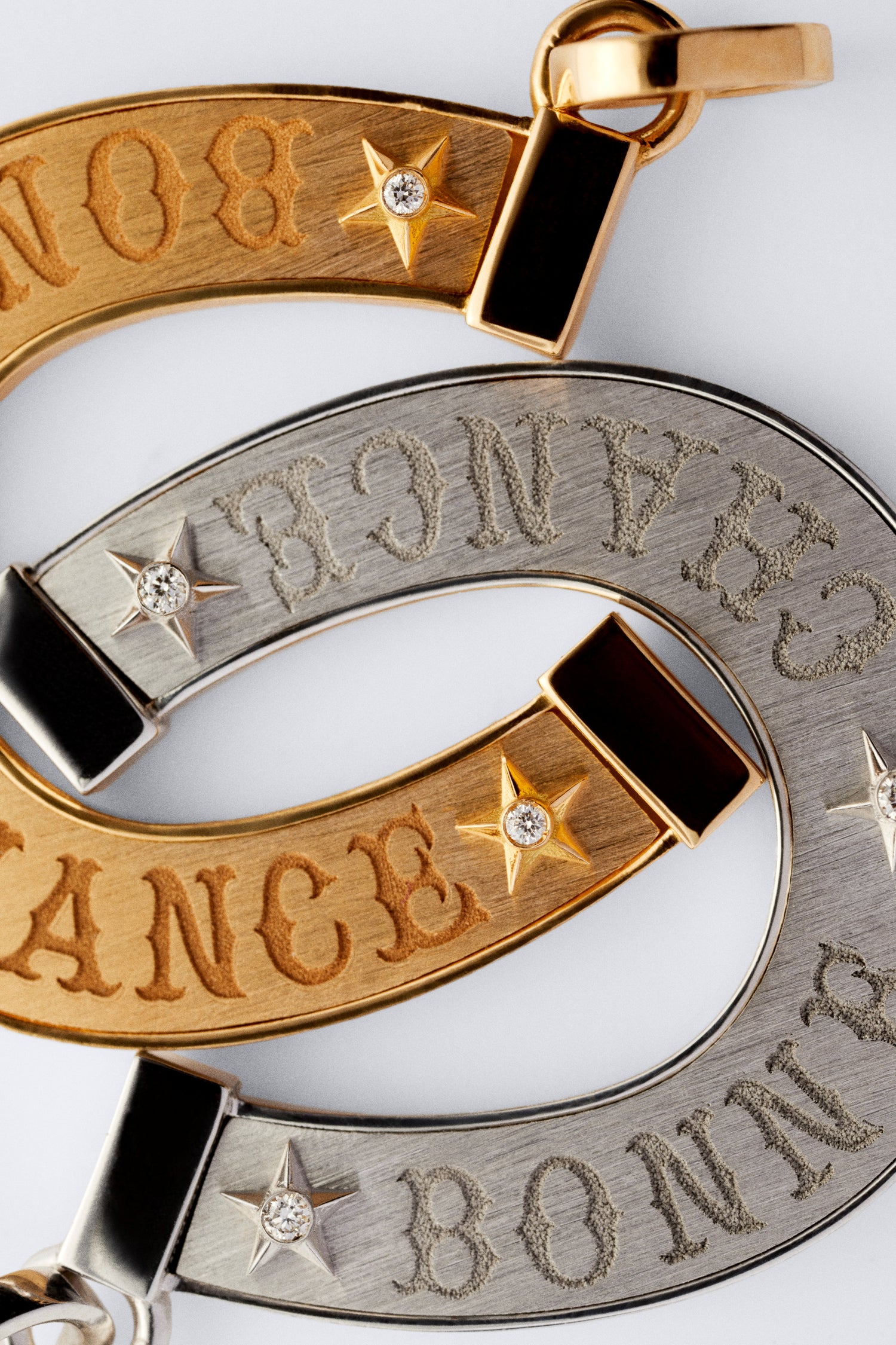 Marie Lichtenberg Staging Charm Bonne Chance charm White Gold