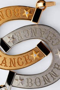 Marie Lichtenberg Staging Charm Bonne Chance charm White Gold