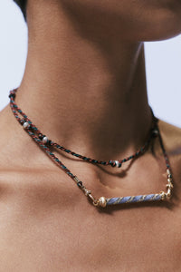 Marie Lichtenberg Staging Pendant Candy Cane Blue