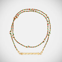 Marie Lichtenberg Staging Pendant Candy Cane Gold