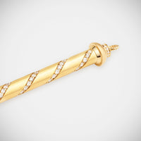 Marie Lichtenberg Staging Pendant Candy Cane Gold