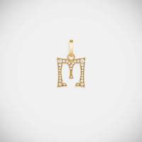 Marie Lichtenberg Staging Pendant Custom Diamond Letter Charm