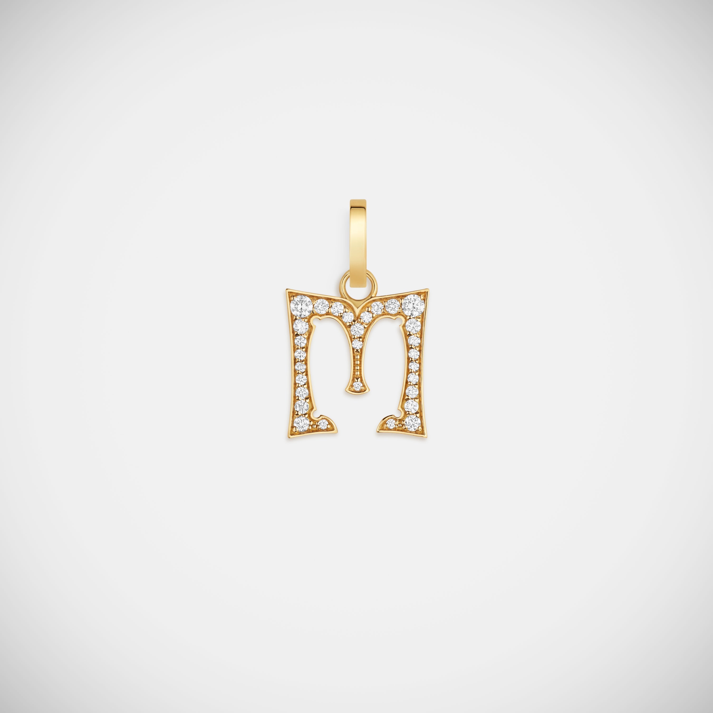 Marie Lichtenberg Staging Pendant Custom Diamond Letter Charm