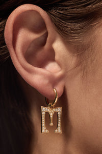 Marie Lichtenberg Staging Pendant Custom Diamond Letter Charm