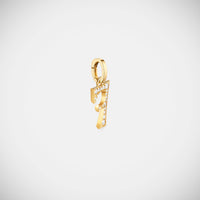 Marie Lichtenberg Staging Pendant Custom Diamond Number Charm