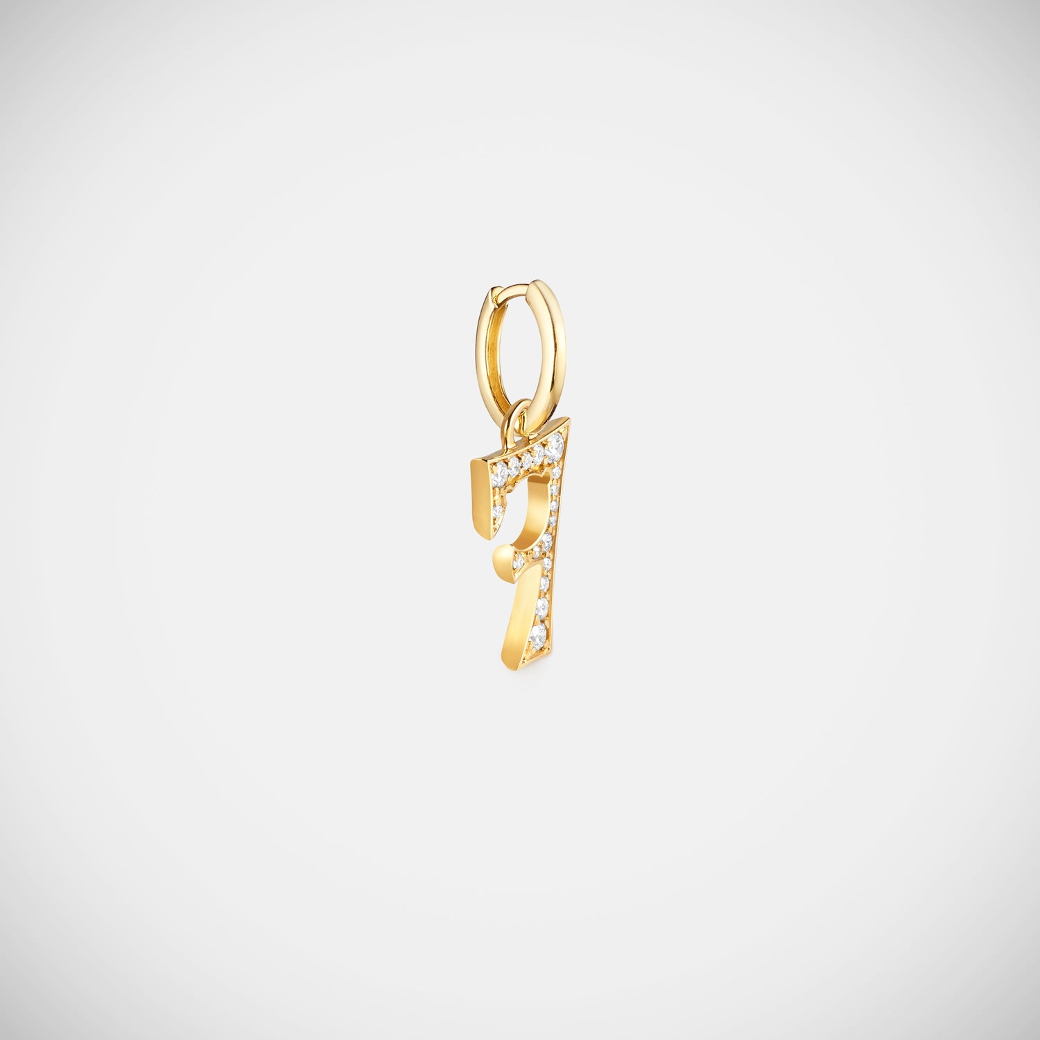 Marie Lichtenberg Staging Pendant Custom Diamond Number Charm