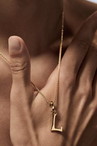 Marie Lichtenberg Staging Pendant Custom Letter Charm