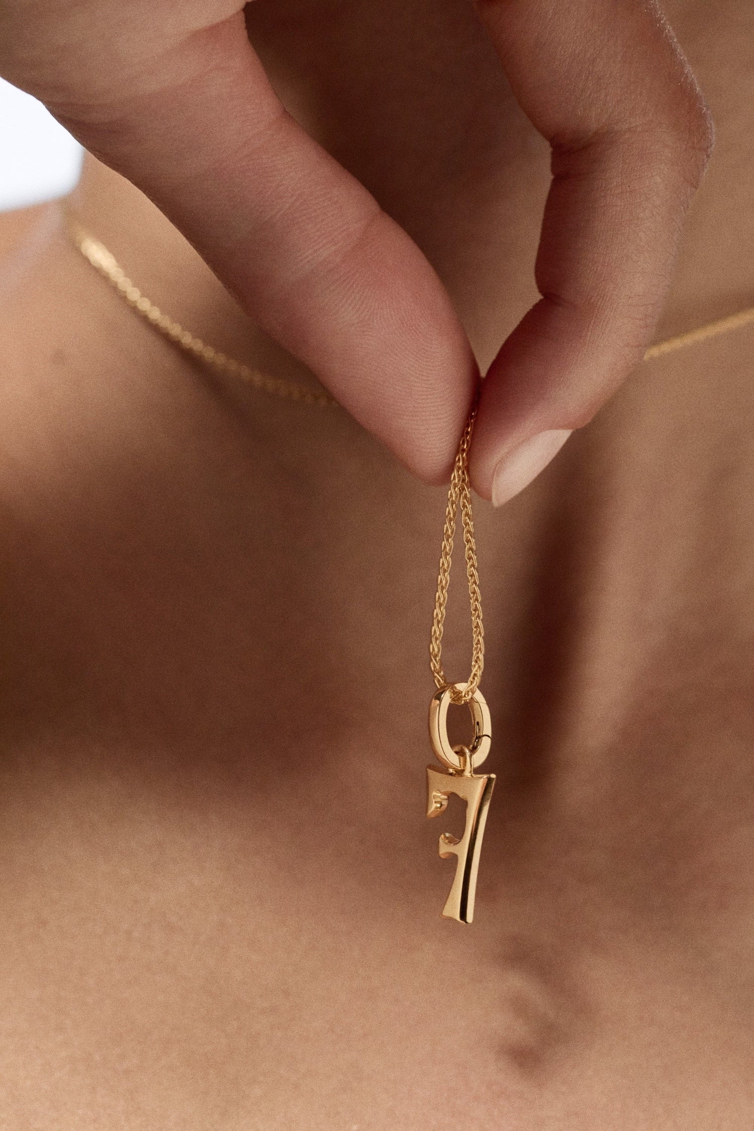 Marie Lichtenberg Staging Pendant Custom Number Charm