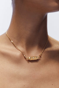 Marie Lichtenberg Staging Baby locket Diamond Gold Baby locket Necklace