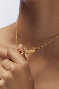 Marie Lichtenberg Staging Baby locket Diamond Gold Baby locket Necklace