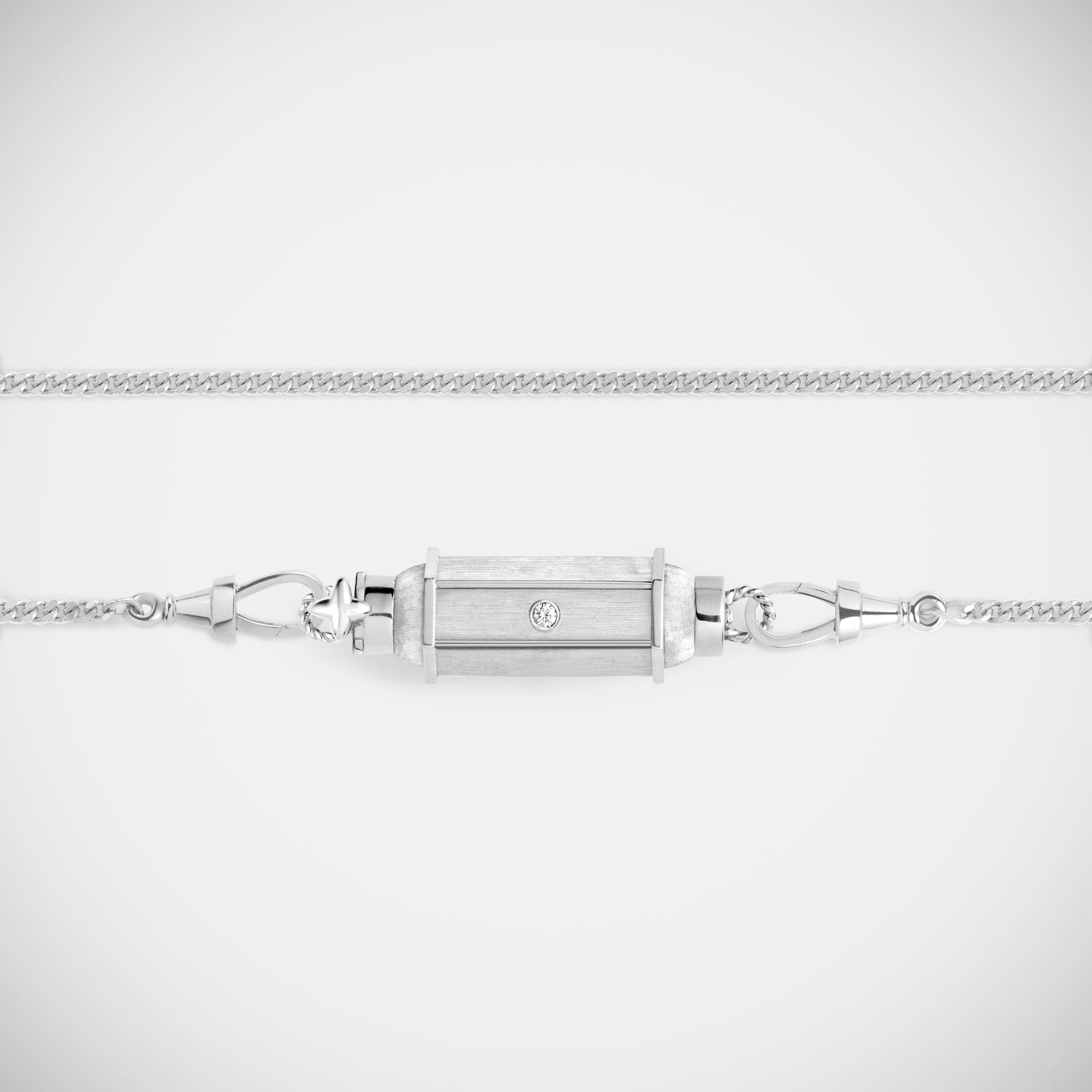 Marie Lichtenberg Staging Baby locket Diamond White Gold Baby locket Necklace