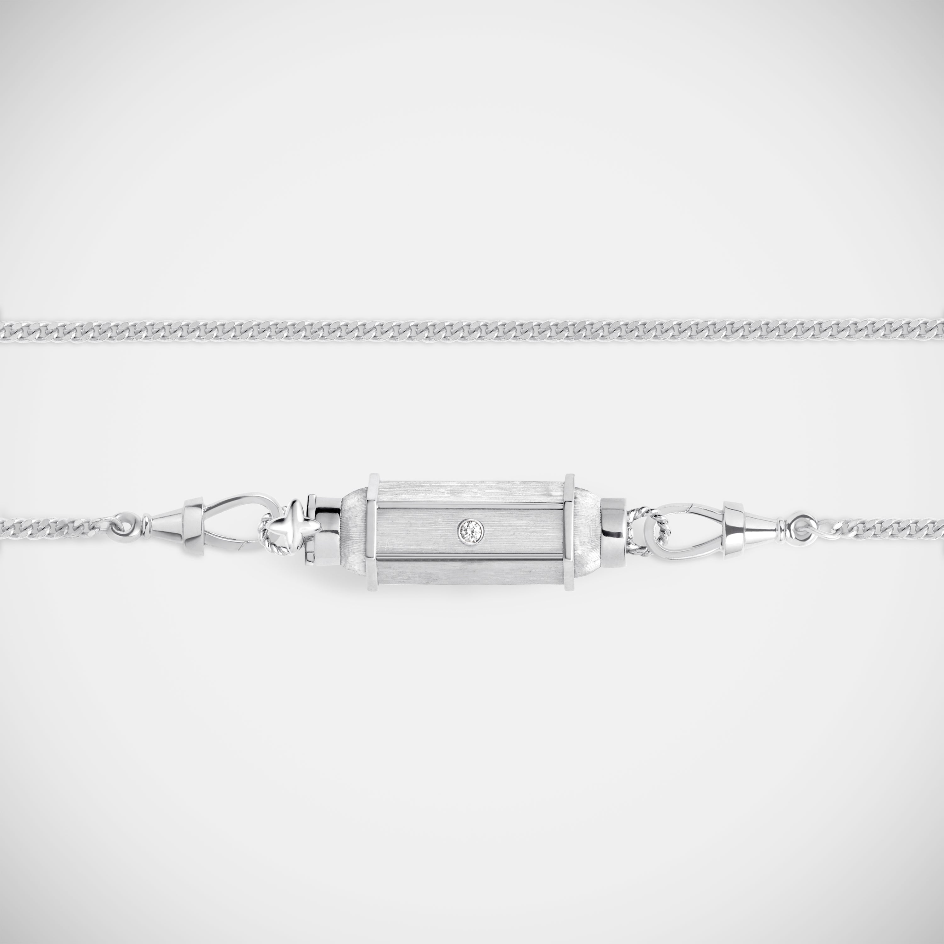 Marie Lichtenberg Staging Baby locket Diamond White Gold Baby locket Necklace