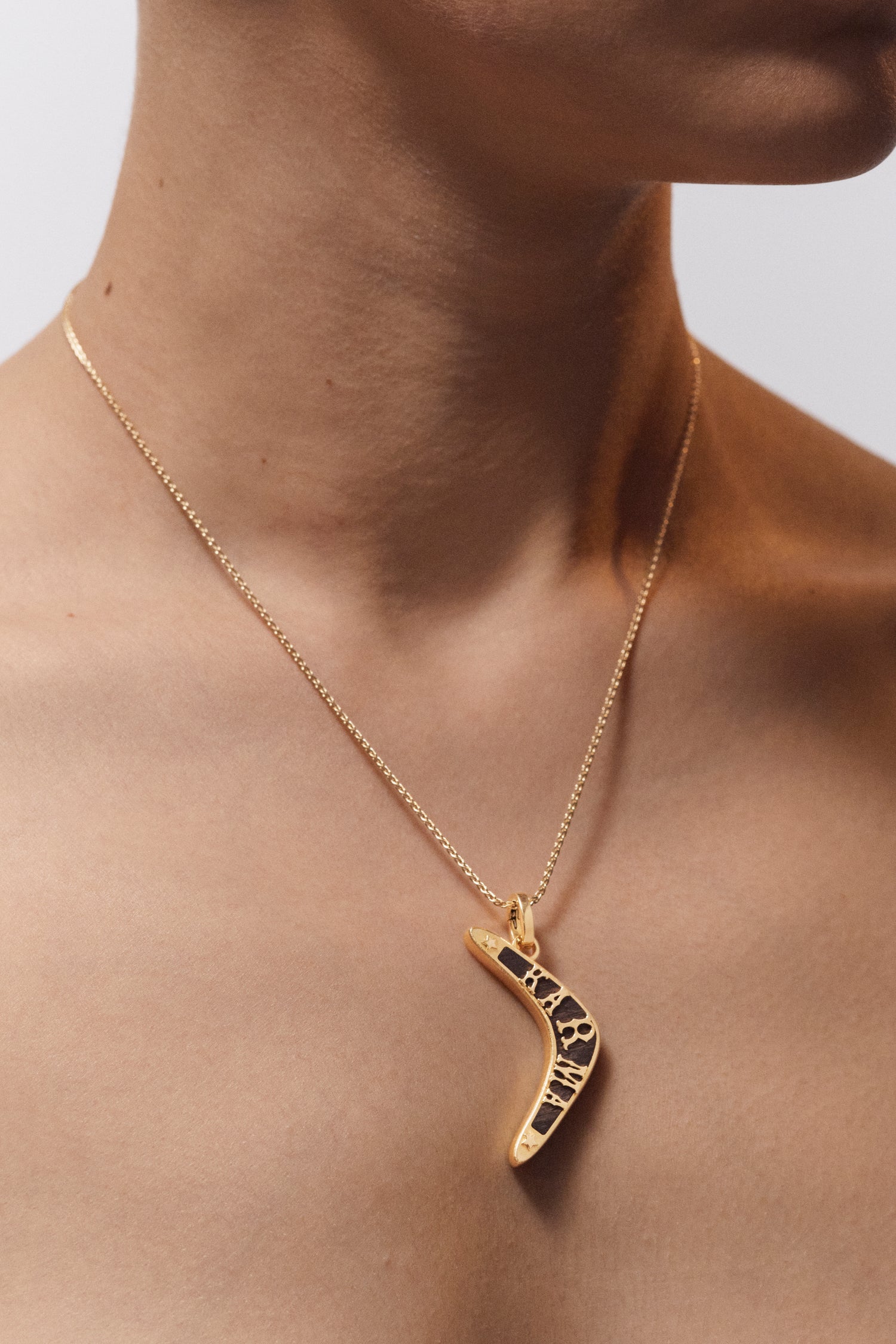 Marie Lichtenberg Staging Pendant Ebony Karma Charm