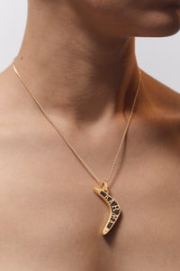 Marie Lichtenberg Staging Pendant Ebony Karma Charm