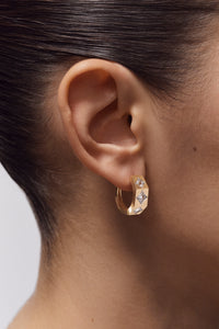 Marie Lichtenberg Staging Earring Ecrou Coco earring Diamonds large