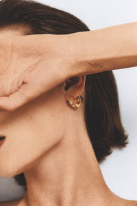 Marie Lichtenberg Staging Earring Ecrou Coco earring Diamonds large