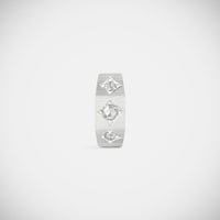 Marie Lichtenberg Staging Earring Ecrou coco earring Diamonds large White Gold