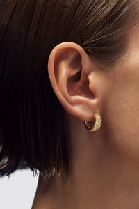 Marie Lichtenberg Staging Earring Ecrou Coco earring Diamonds medium