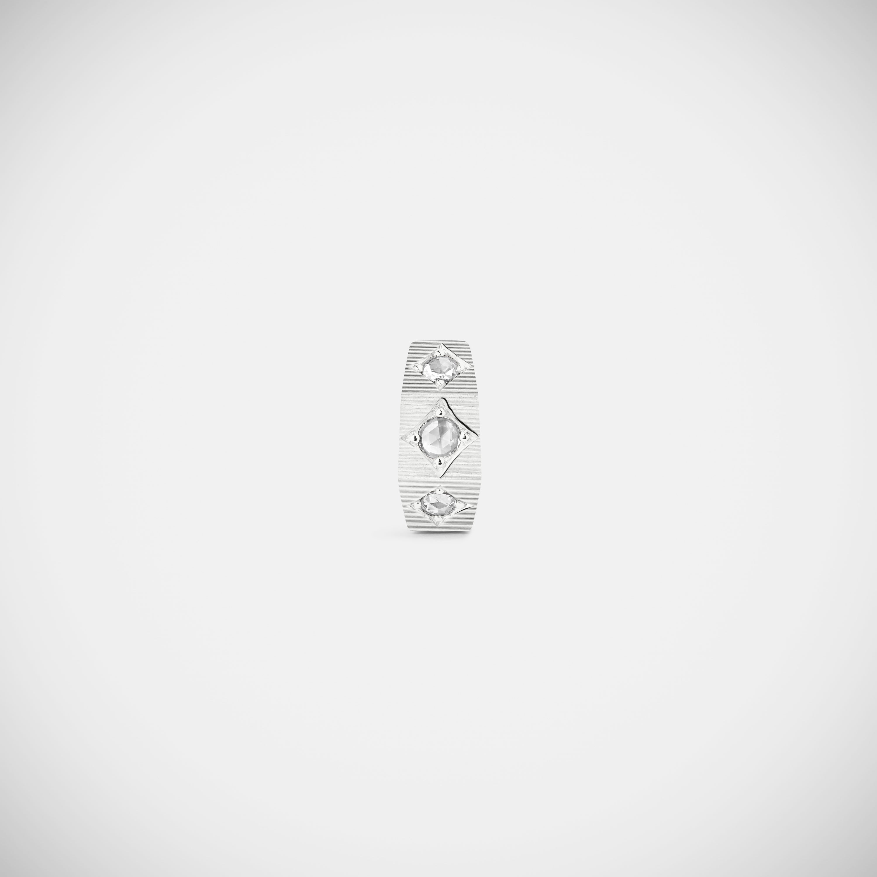 Marie Lichtenberg Staging Earring Ecrou coco earring Diamonds small White Gold