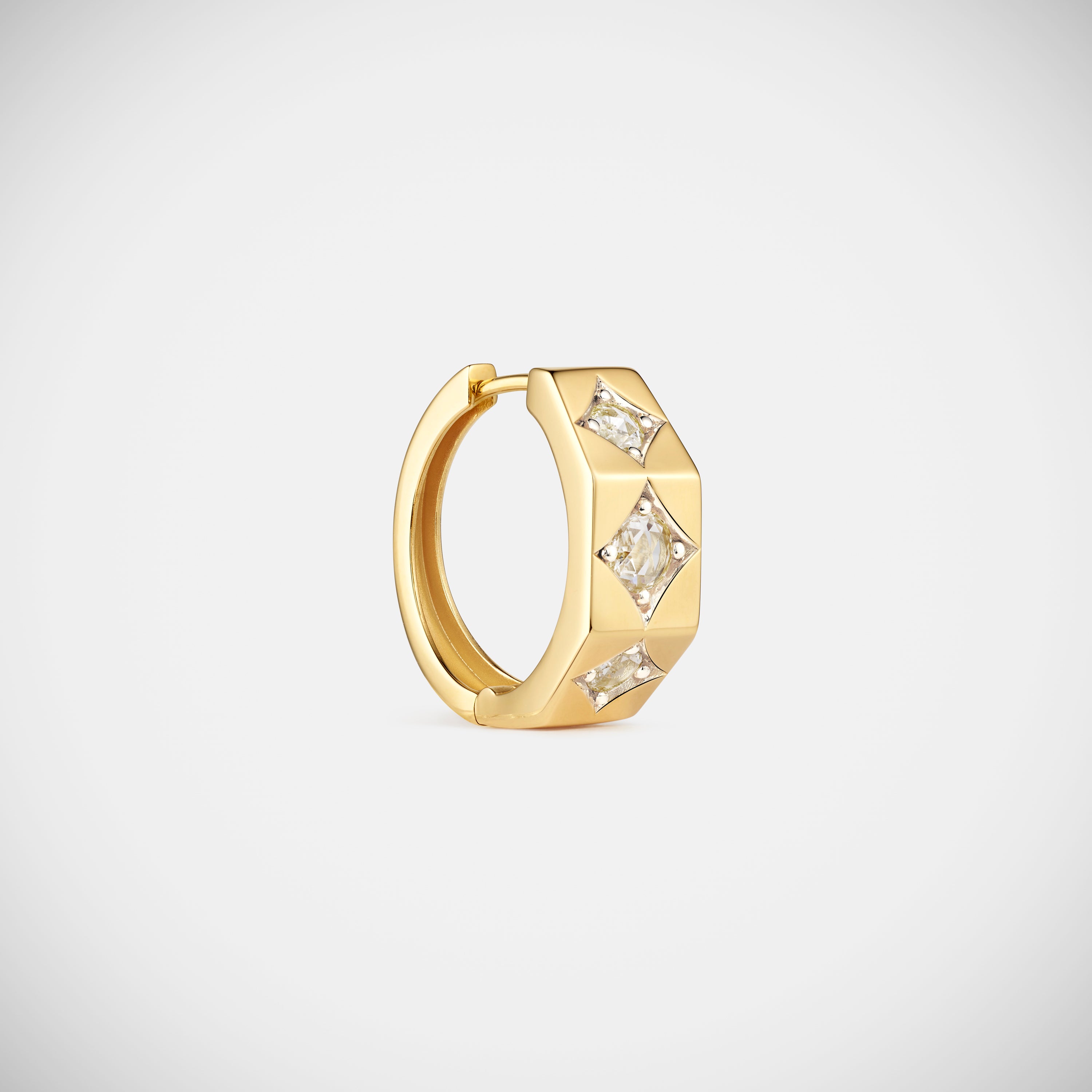 Marie Lichtenberg Staging Earring Ecrou earring Diamonds large