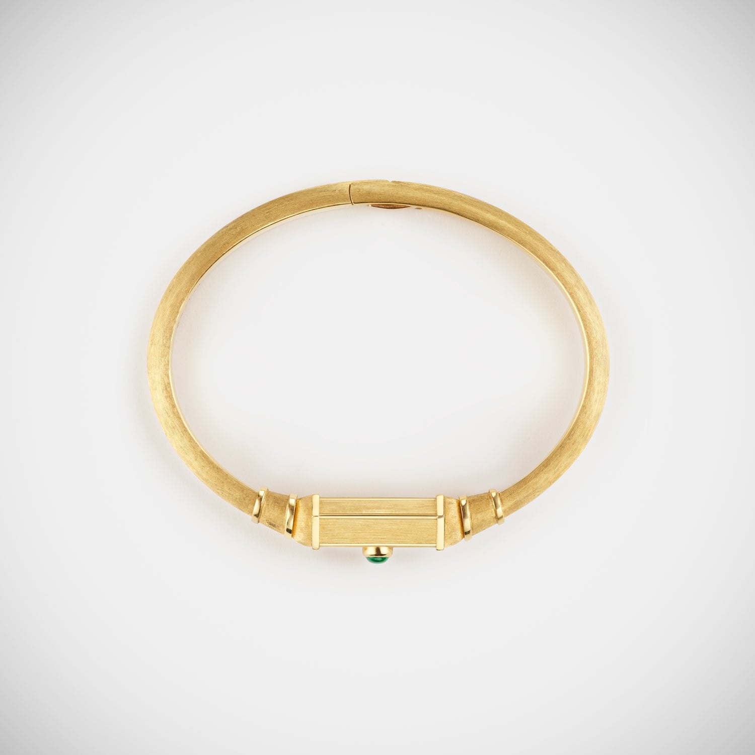 Marie Lichtenberg Staging Bracelet Emerald Baby Locket Bracelet