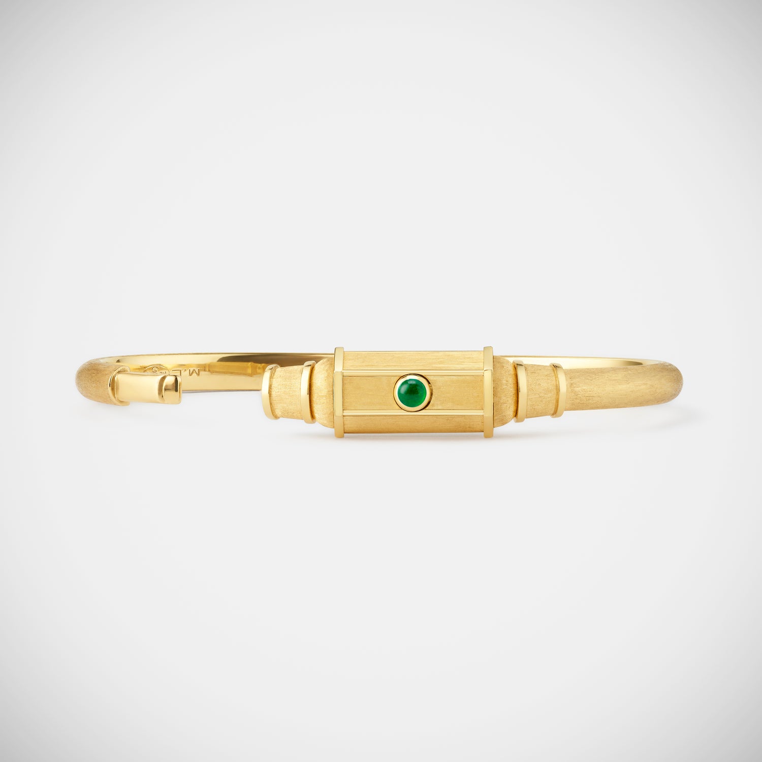 Marie Lichtenberg Staging Bracelet Emerald Baby Locket Bracelet