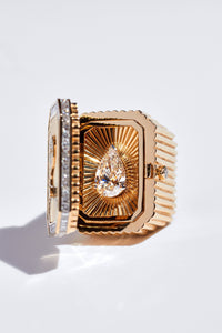 Marie Lichtenberg Staging Ring Engagement ring