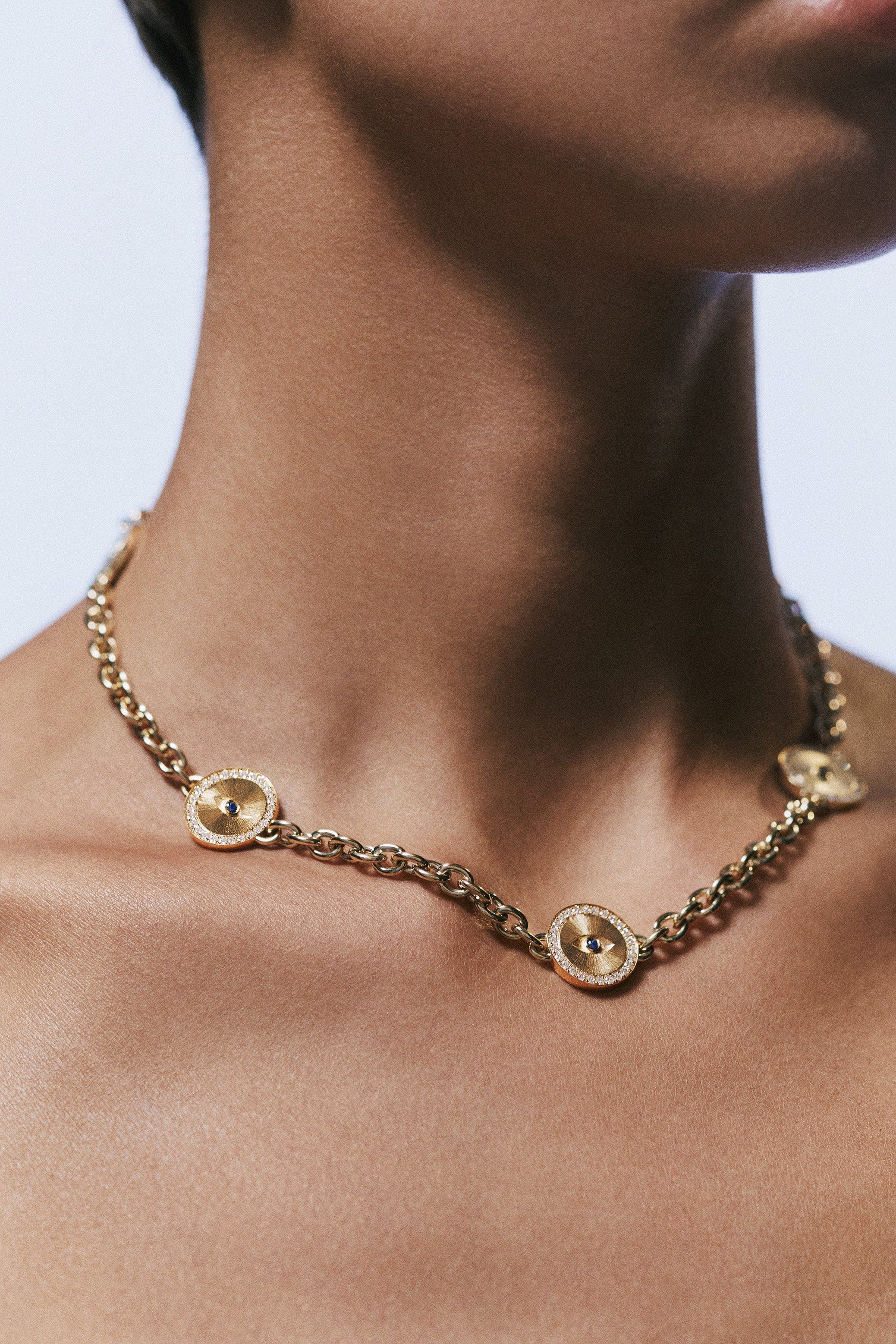 Marie Lichtenberg Staging Chain Evil eye chain 50cm