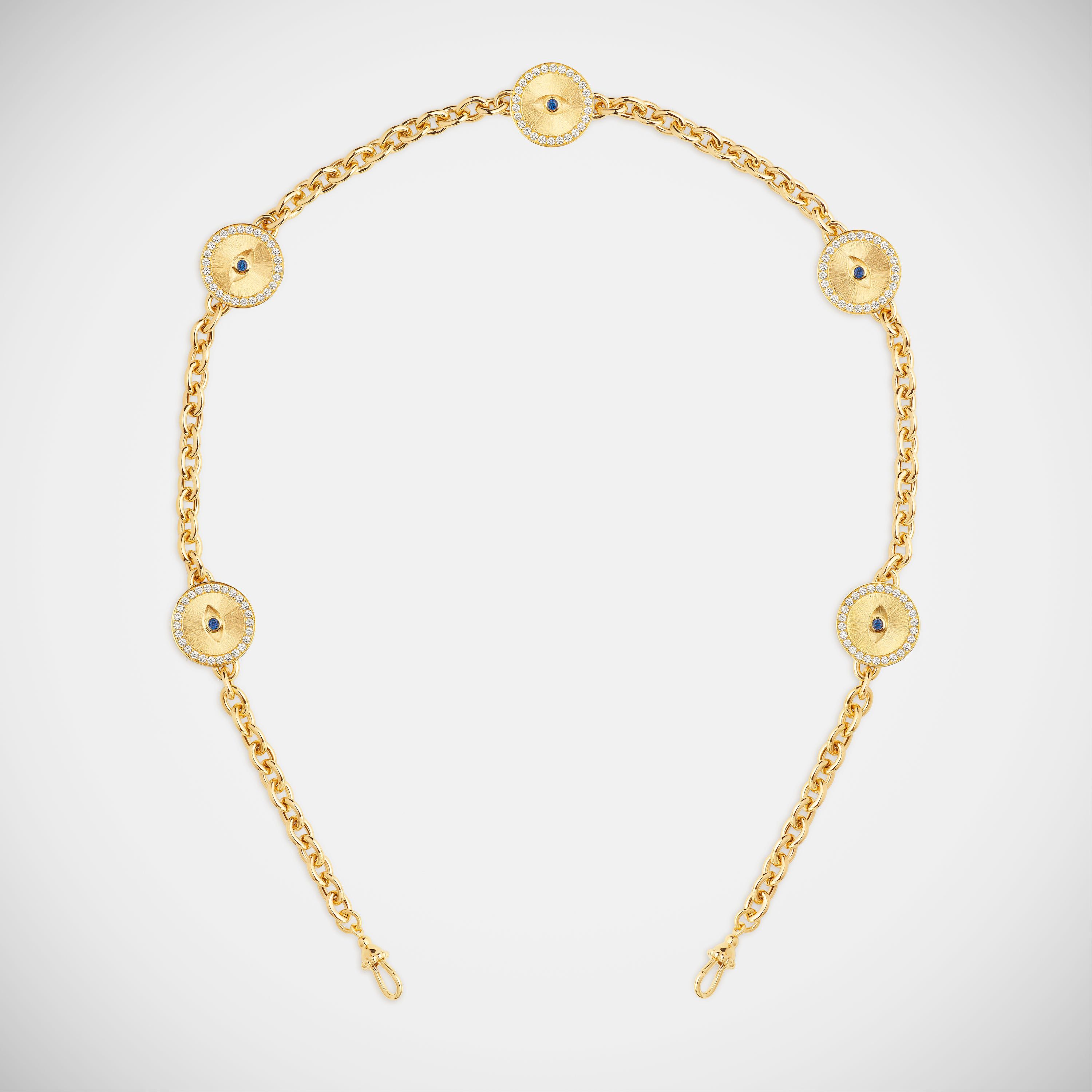 Marie Lichtenberg Staging Chain Evil eye chain 50cm