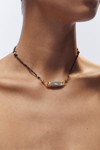 Marie Lichtenberg Staging Baby locket Evil Eye Silver Baby Locket