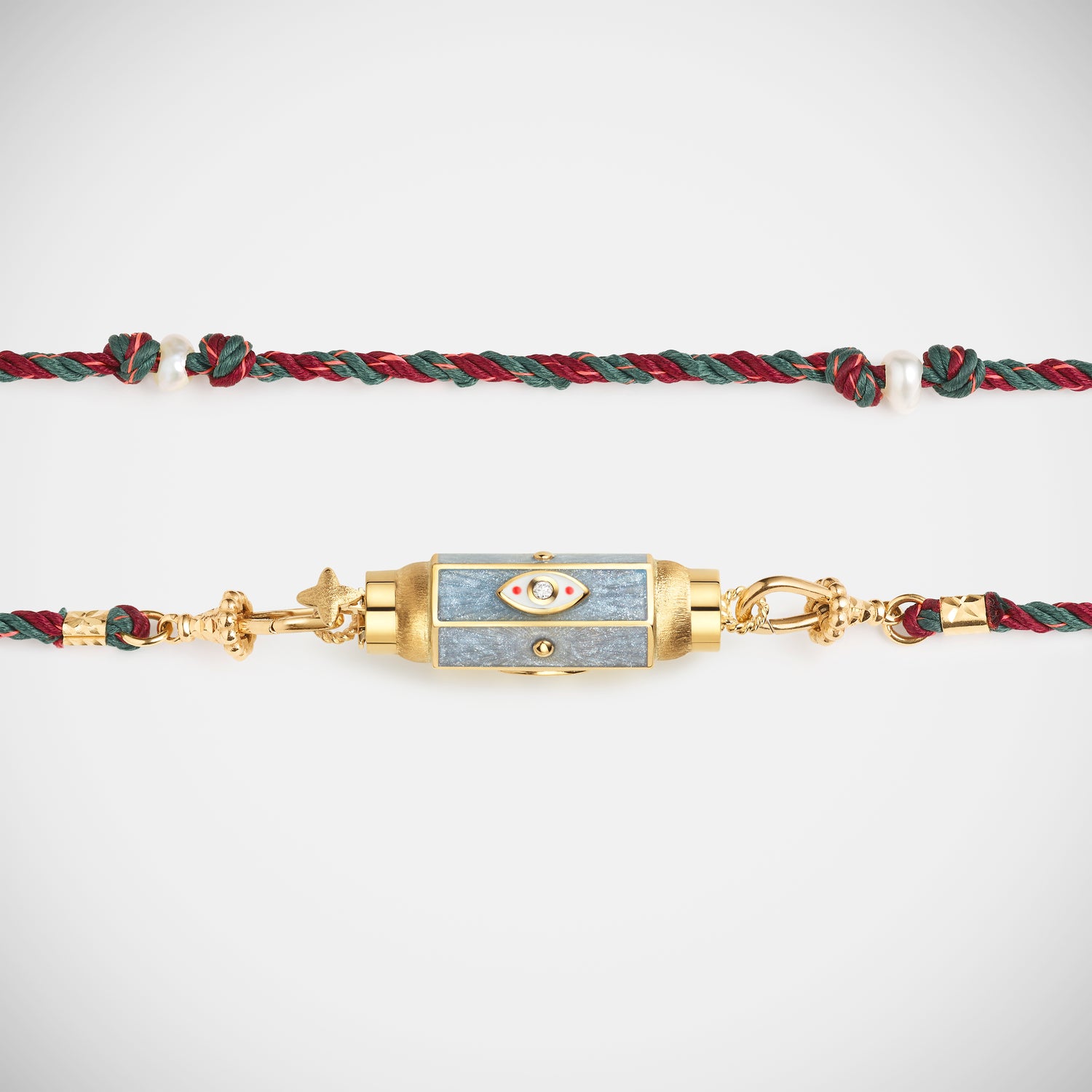 Marie Lichtenberg Staging Baby locket Evil Eye Silver Baby Locket