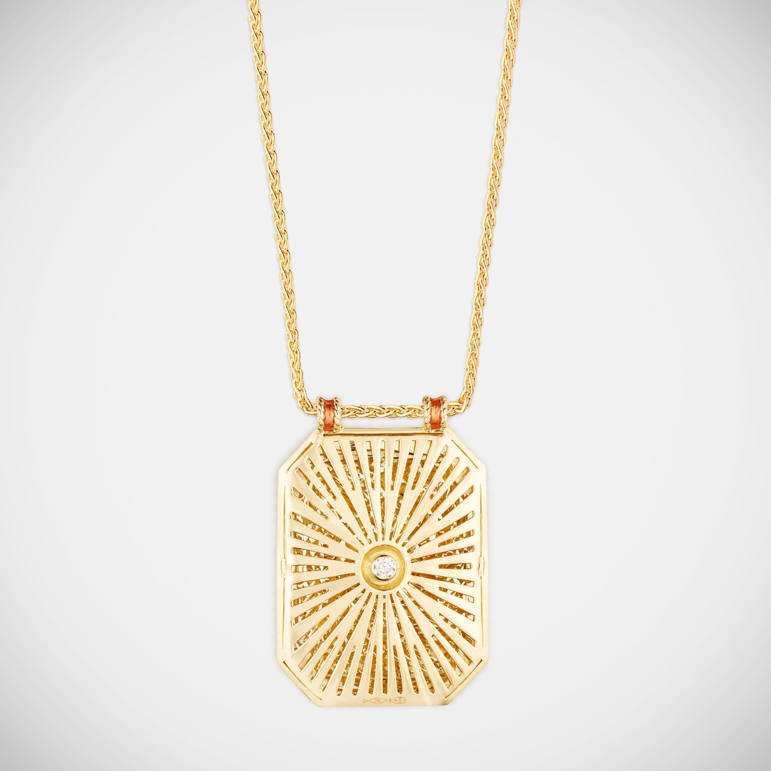 Marie Lichtenberg Staging Scapulaires Eye protect orange scapular