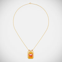 Marie Lichtenberg Staging Scapulaires Eye protect orange scapular