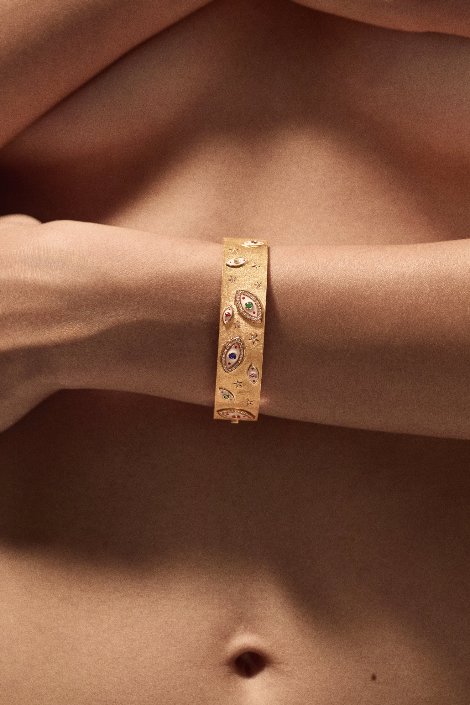 Marie Lichtenberg Staging Bracelet Eye XL Half Cuff Bracelet
