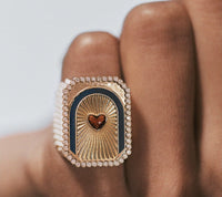Marie Lichtenberg Staging Ring Heart mini scap ring