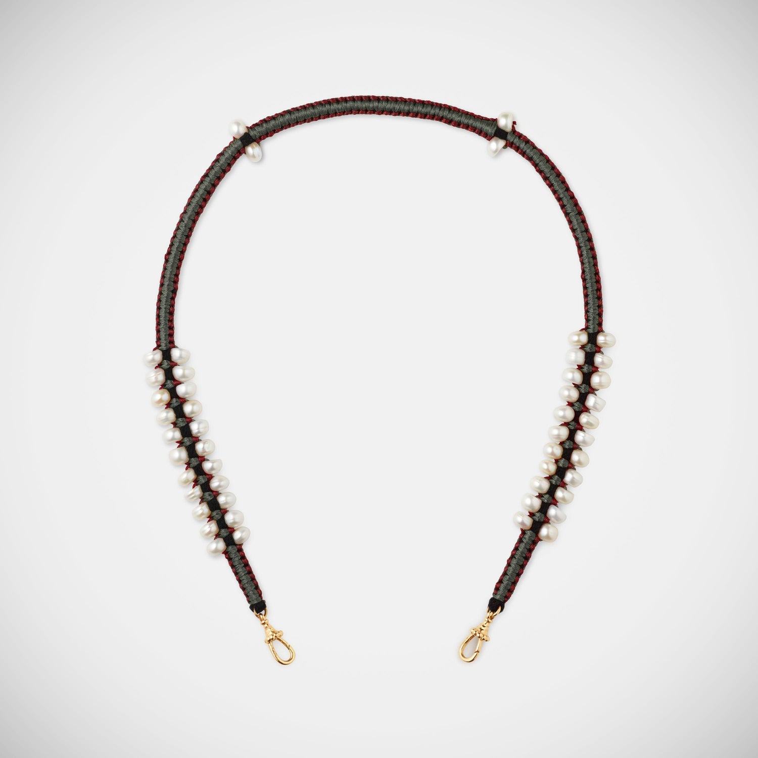 Marie Lichtenberg Staging Link Ica Burgundy and Grey 35cm