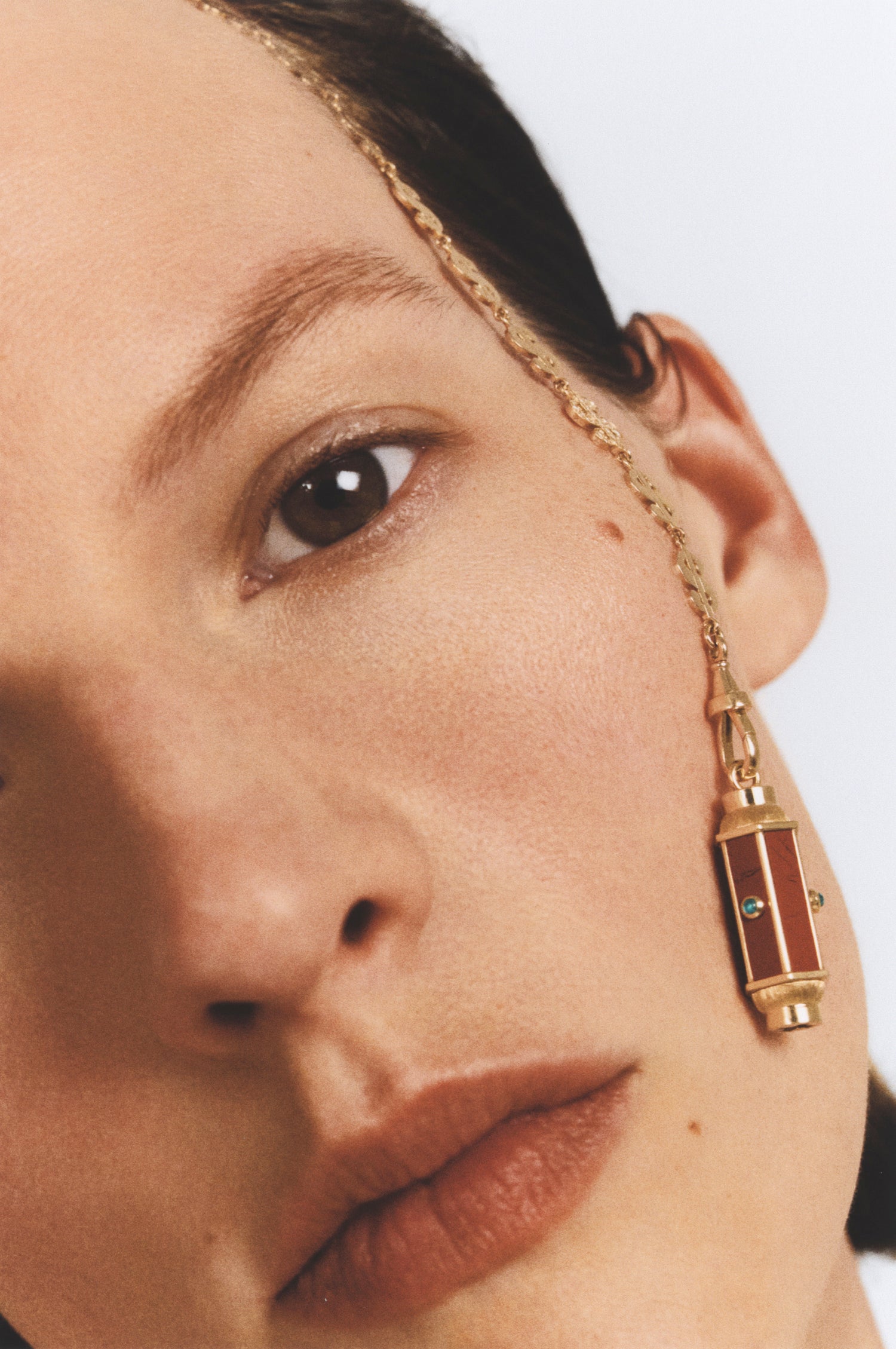 Marie Lichtenberg Staging Baby locket Jasper baby locket Necklace