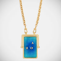 Marie Lichtenberg Staging Scapulaires Love You Spinning Scapular on Rosa Classic Chain