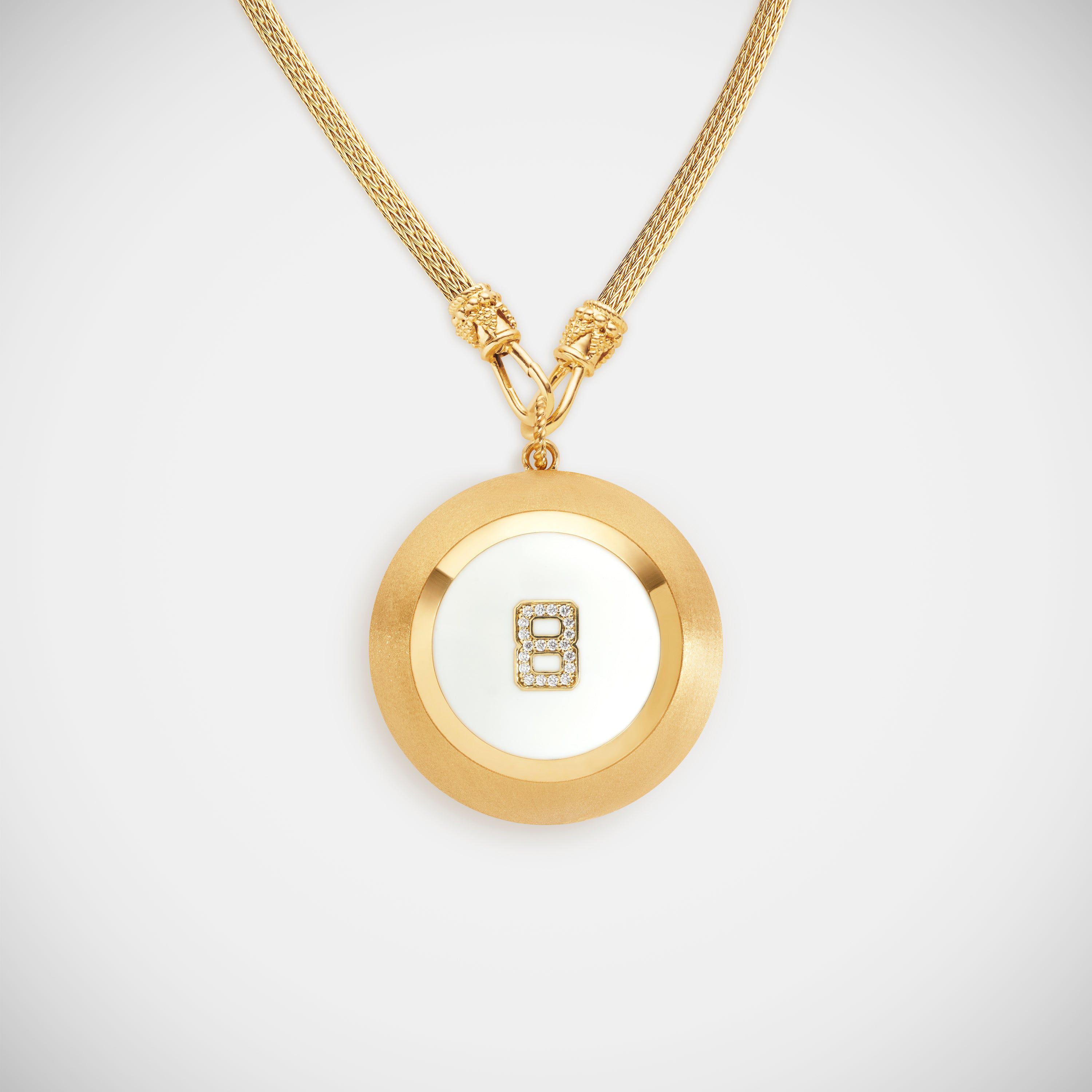 Marie Lichtenberg Staging Pendant Magic 8 Ball Gold