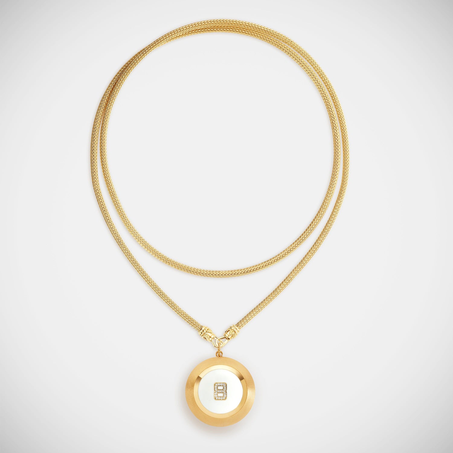 Marie Lichtenberg Staging Pendant Magic 8 Ball Gold